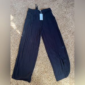 Wide legged extremely soft ribbed pants